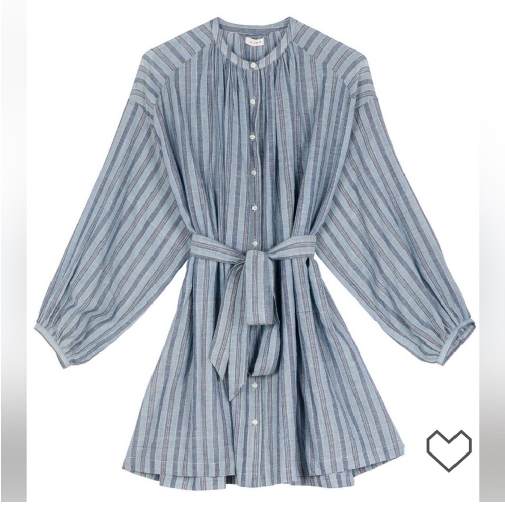 DOEN Jo Dress in Indigo Stripe